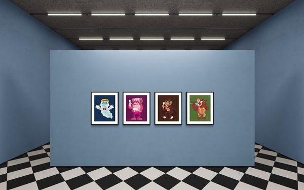 MONSTERS (Four Lithographs)