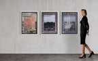 Where the land meets the sea (Set of three signed lithographs)