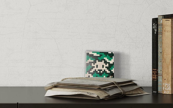 Terra cotta tile with paint in aluminum packaging