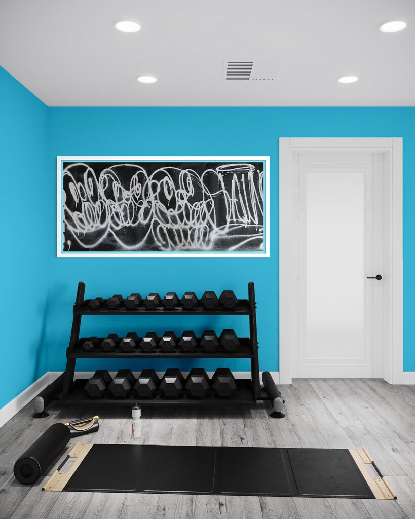 Minutemen (Triple Trouble, Original painting on boxing ring canvas)