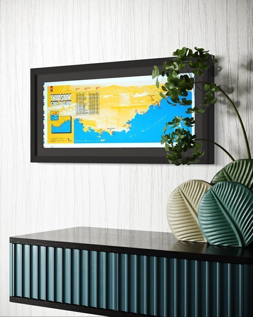 Cote d'Azur Invasion (French Riviera signed Silkscreen)