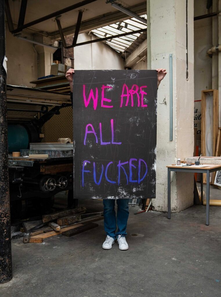 We are all Fucked (Blue & Pink Variant)