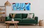 JUMBO BUBBLE TAG (Original Painting, Blue & Red Variant)