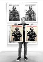 Projection Mirror (Domestic terrorist, paid agitator) Diptych