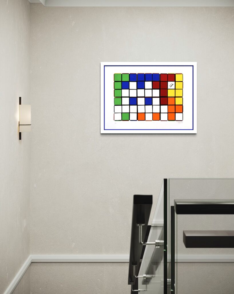 Six Cubes (Blue & Yellow)