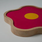 Fiore (Hand Painted Flower Canvas in Beechwood frame