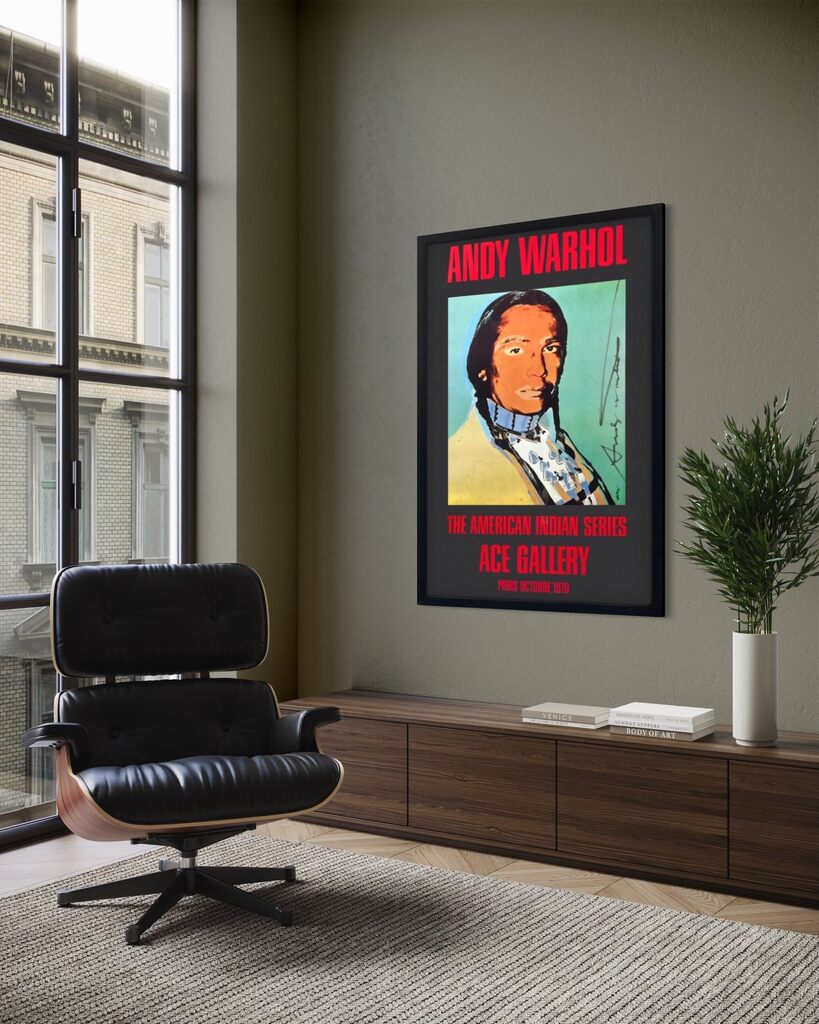 Ace Gallery Exhibition Poster "The American Indian Series" Black (Signed)