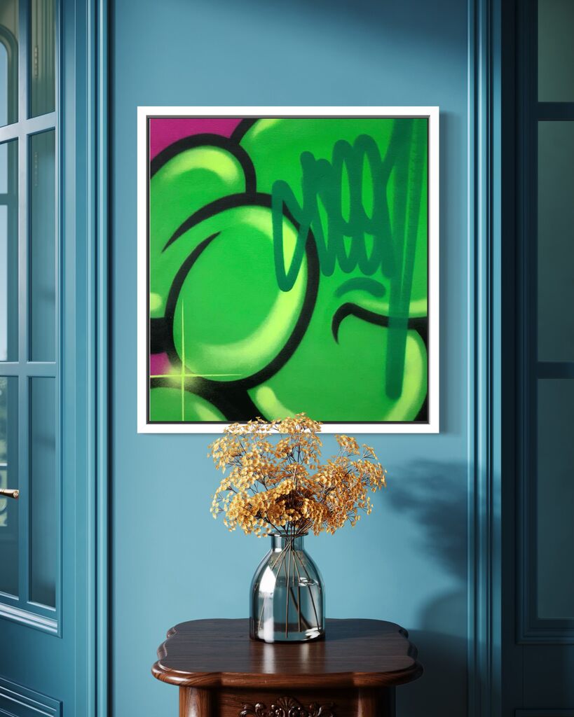 Bubble Tag (Green & Violet variant)