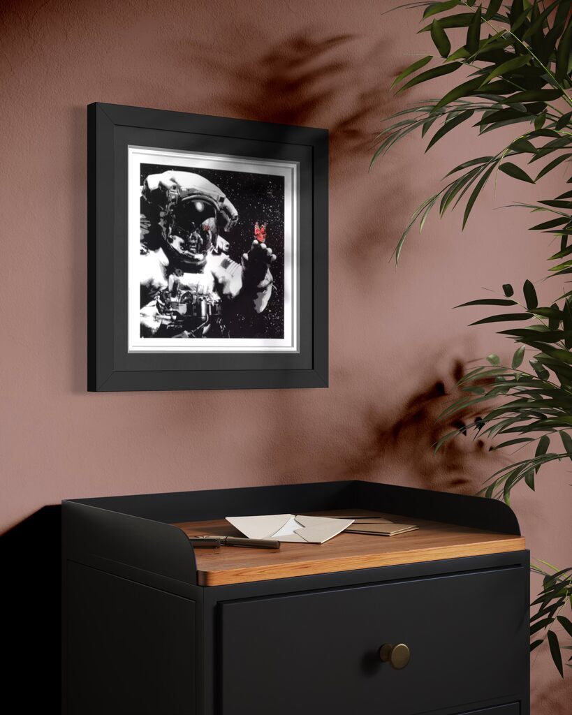 Eternal Reflection (Red Lilac, Museum Framed)