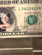 Covid Dollar (Mickey Omicron, Framed)