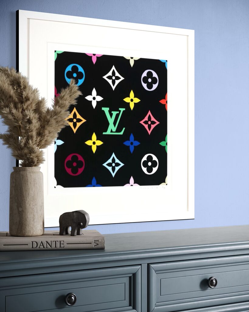 Super Flat Monogram Green (Louis Vuitton, Framed)