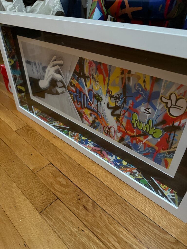 The Crack & Sneak Peek (framed in Shadow Box with “Whatson spacers”)