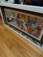 The Crack & Sneak Peek (framed in Shadow Box with “Whatson spacers”)