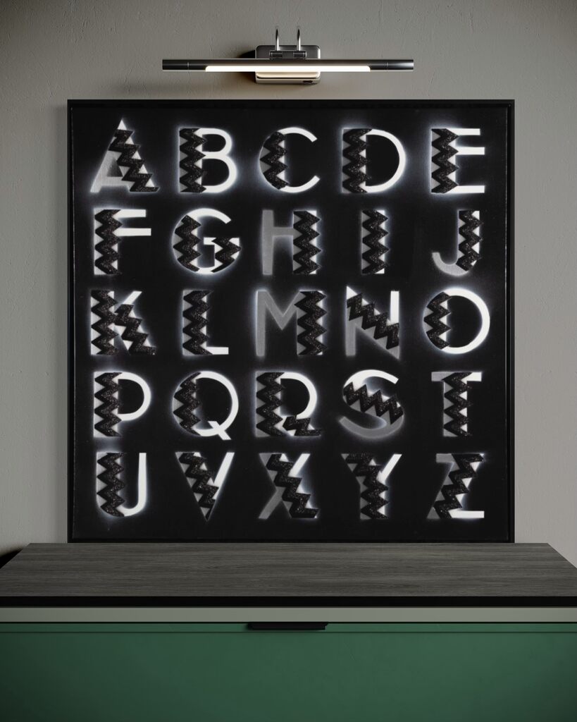 ART DECO WITH BLACK GLITTER