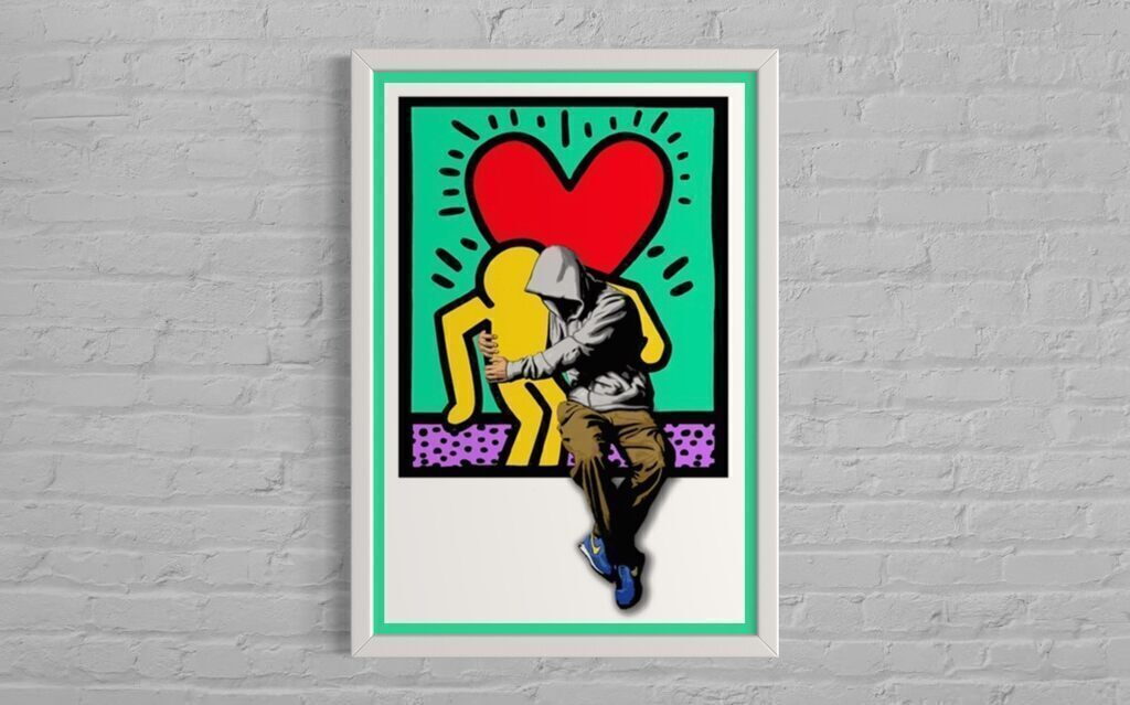 BFF (Valentines Day Haring homage)
