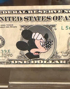 Covid Dollar (Mickey Omicron, Framed)