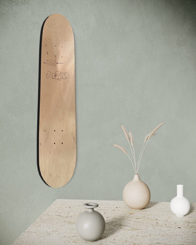 Original Painting on Maple wood Skate Deck