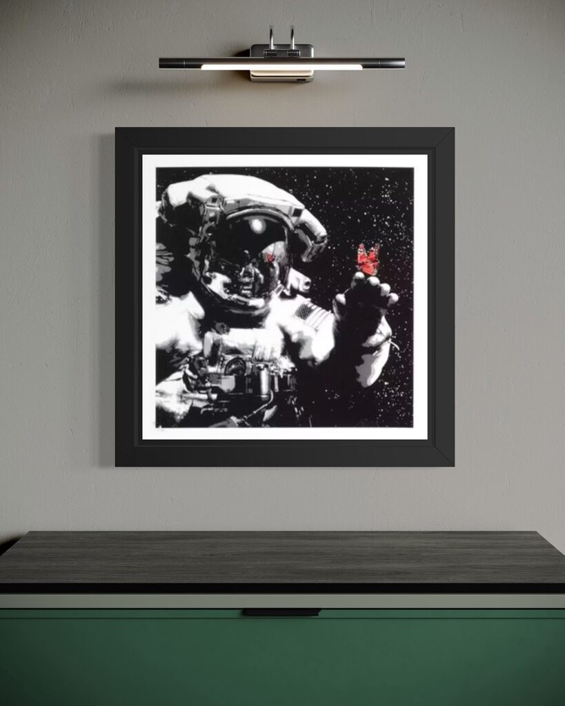 Eternal Reflection (Red Lilac, Museum Framed)