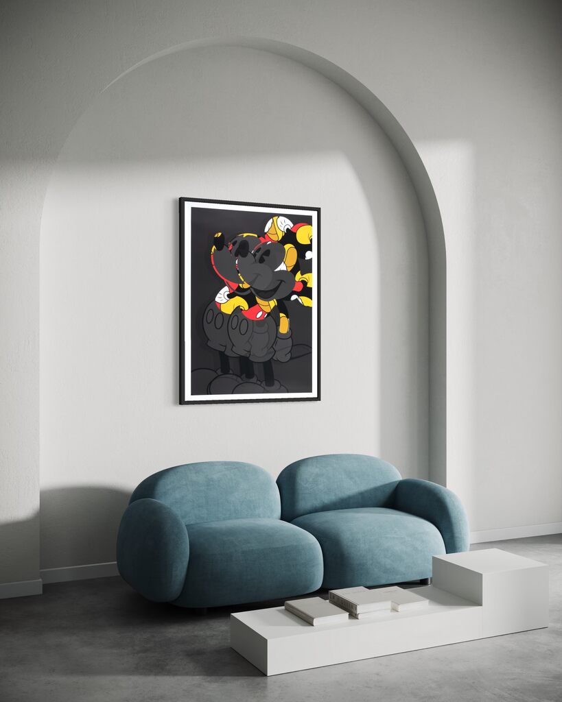 Double Mickey (Kick Black) Unique print