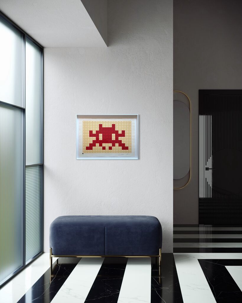 Positive Space / Negative Space (Red/Cream) TT1-1