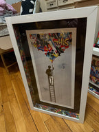 The Crack & Sneak Peek (framed in Shadow Box with “Whatson spacers”)