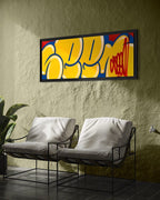 Jumbo Bubble Tag (Rare Yellow, Original Canvas Painting)