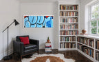 JUMBO BUBBLE TAG (Original Painting, Blue & Red Variant)