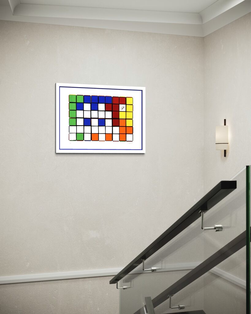 Six Cubes (Blue & Yellow)