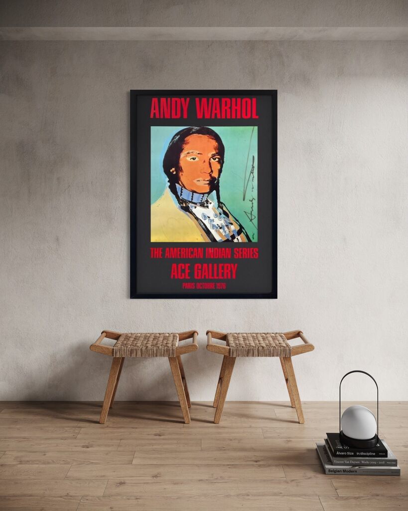 Ace Gallery Exhibition Poster "The American Indian Series" Black (Signed)
