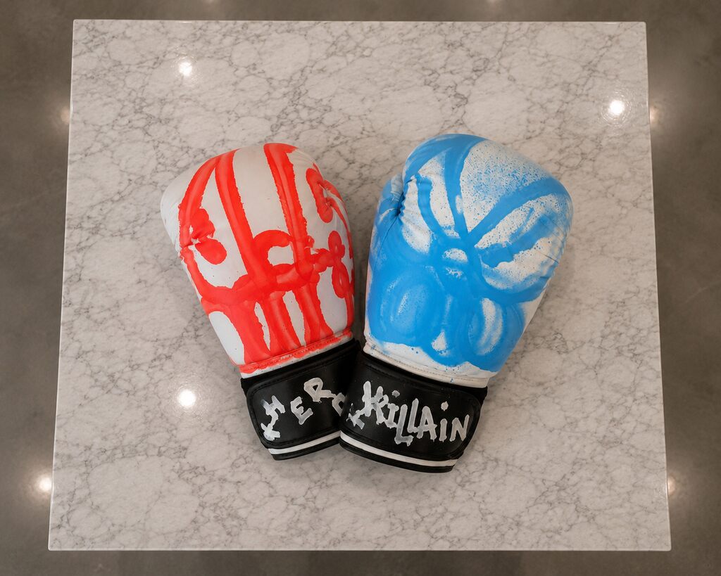 Minutemen Boxing Gloves (Set, Orange & Blue Variant, Original Paintings)