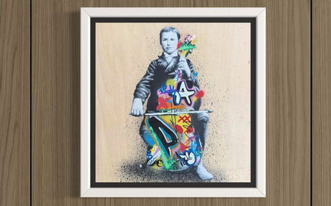 Martin Whatson — Cello Player (Unique painting on maple)