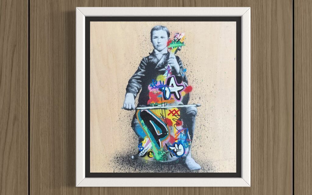 Martin Whatson — Cello Player (Unique painting on maple)