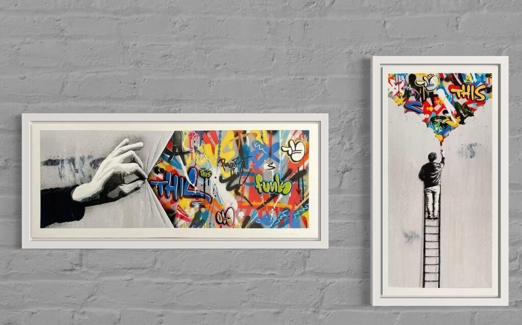 The Crack & Sneak Peek (framed in Shadow Box with “Whatson spacers”)