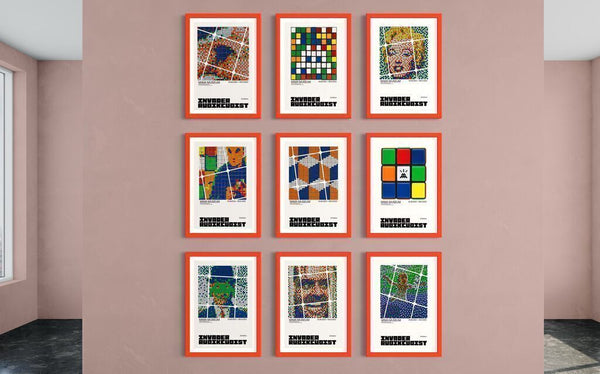 Rubikcubist Lithograph set (Mima museum, 10 lithographs)