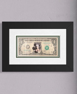 Covid Dollar (Mickey Omicron, Framed)