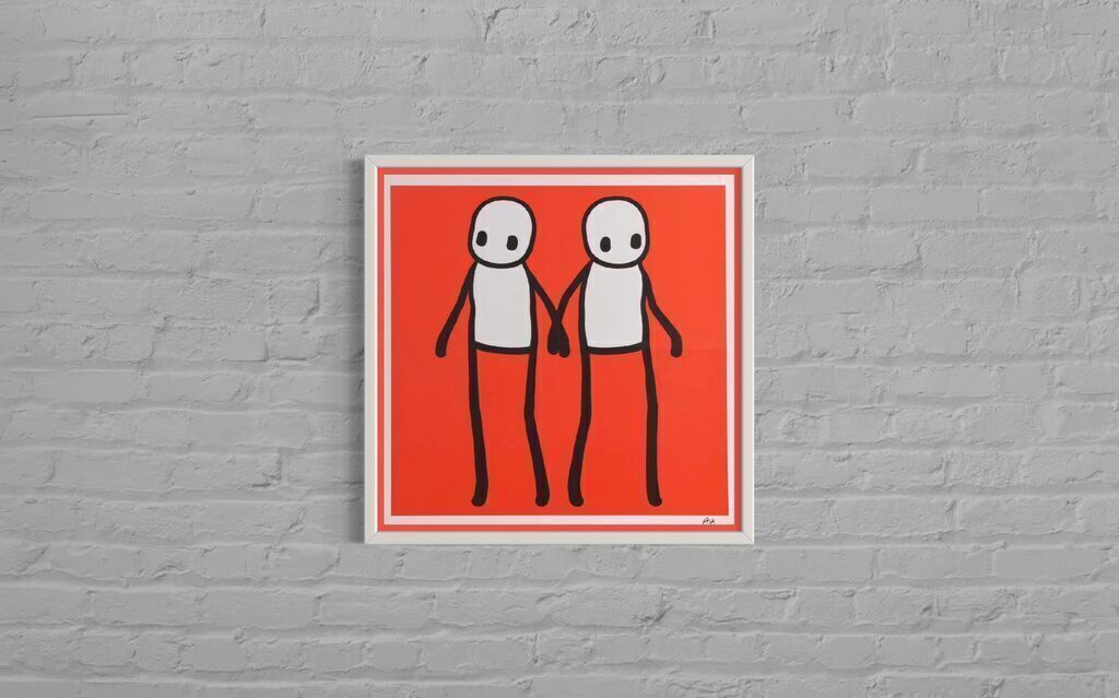 Holding Hands (Hand Signed, Red Variant)