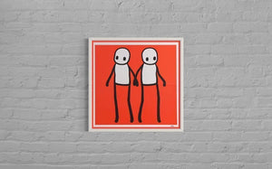 Holding Hands (Hand Signed, Red Variant)