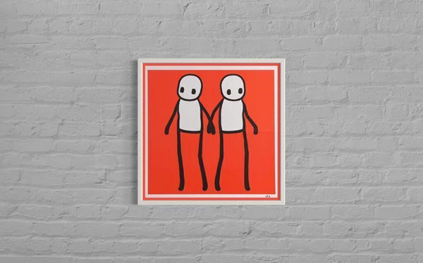 Holding Hands (Hand Signed, Red Variant)