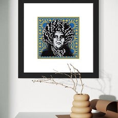 Psychedelic Andre - Pinnacle Blue Variant Blotter Print