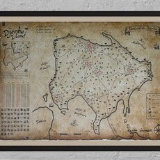 Djerba Invasion Map (Signed, numbered, dated)