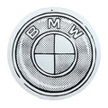 BMW Half-Tone Logo Print (Hand-Embellished)