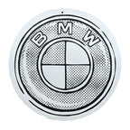 BMW Half-Tone Logo Print (Hand-Embellished)