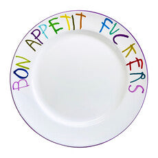 "Bon Appetit Fuckers" Plate