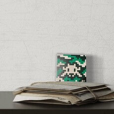 Terra cotta tile with paint in aluminum packaging