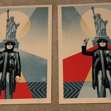 JOHN LENNON PEACE AND LIBERTY (DIPTYCH: TWO PRINTS)