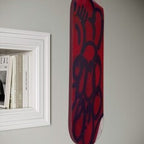 SLAWN Skate Deck Painting (Red & Purple)