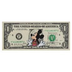 Archival Pigment Print on “Newish” U.S. Dollar Bill