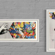 The Crack & Sneak Peek (framed in Shadow Box with “Whatson spacers”)