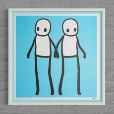 Holding Hands (Hand Signed, Blue Variant)