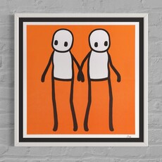 Holding Hands (SIGNED, Orange variant, Hackney Today Print)